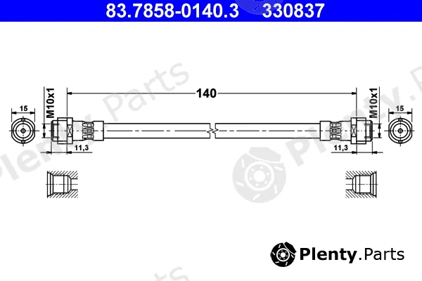 ATE 83.7858-0140.3 — Brake Hose