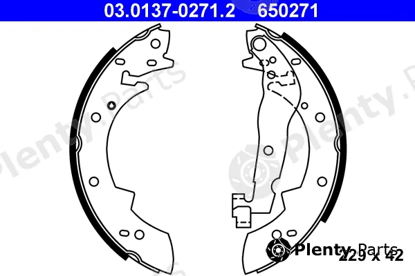 ATE 03.0137-0271.2 — Brake Shoe Set