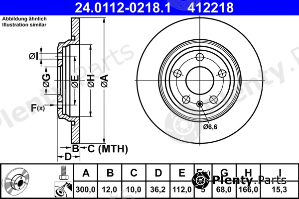 ATE 24.0112-0218.1 — Brake Disc
