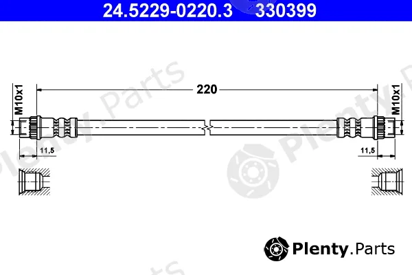 ATE 24.5229-0220.3 — Brake Hose