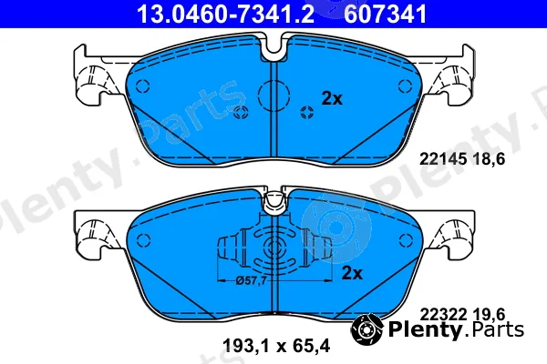 ATE 13.0460-7341.2 — Brake Pad Set, disc brake