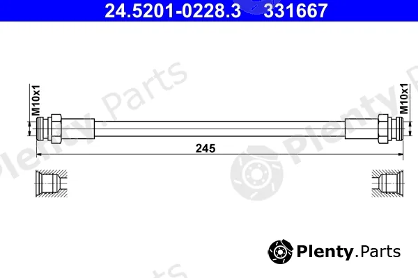 ATE 24.5201-0228.3 — Brake Hose