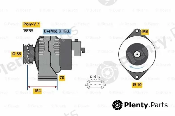 Bosch 0986046541 — Alternator