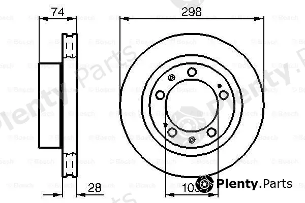 Bosch 0986478418 — Brake Disc