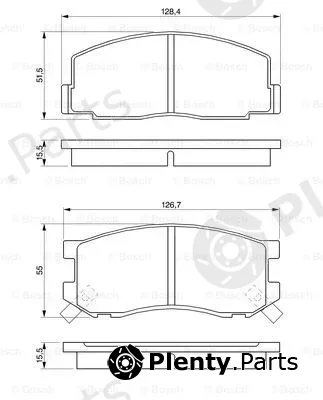 Bosch 0986424133 — Brake Pad Set, disc brake