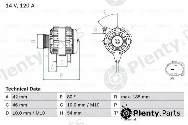 Bosch 0986083260 — Alternator