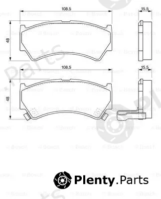 Bosch 0986424732 — Brake Pad Set, disc brake