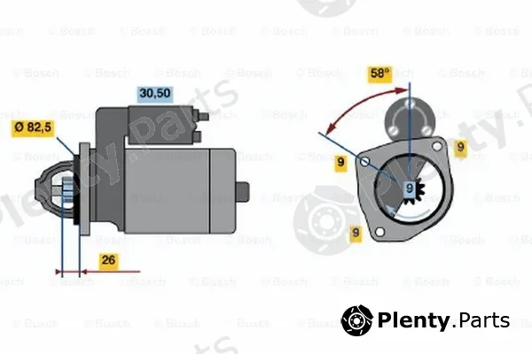 Bosch 0986013640 — Starter