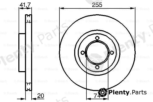 Bosch 0986478106 — Brake Disc