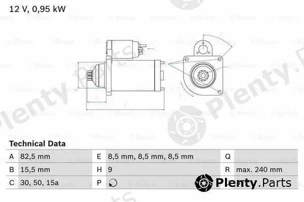 Bosch 0986013380 — Starter