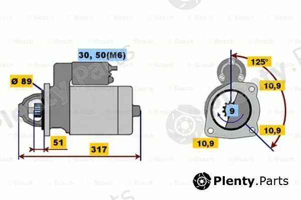 Bosch 0001231002 — Starter