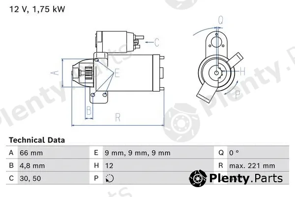 Bosch 0986025510 — Starter