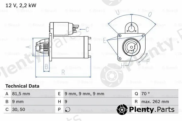 Bosch 0986029050 — Starter