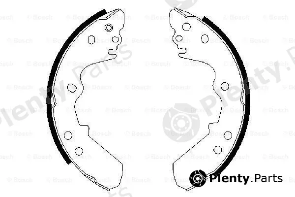Bosch 0986487373 — Brake Shoe Set
