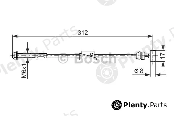 Bosch 1987477517 — Cable Pull, parking brake
