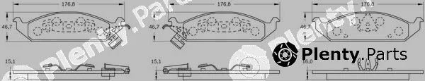 Bosch 0986BB0293 — Brake Pad Set, disc brake