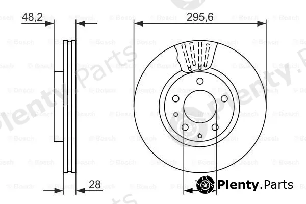 Bosch 0986479758 — Brake Disc