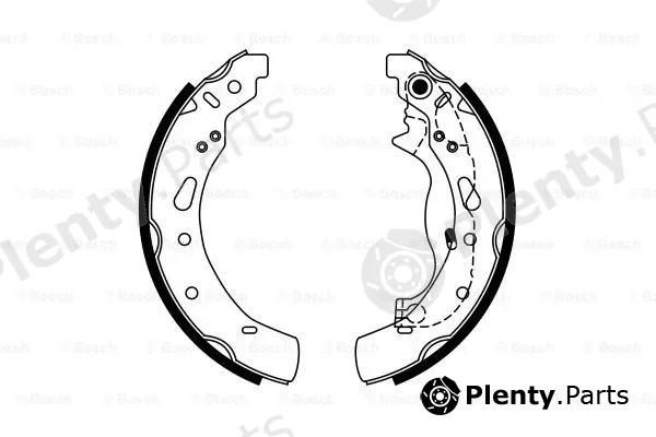 Bosch 0986487767 — Brake Shoe Set
