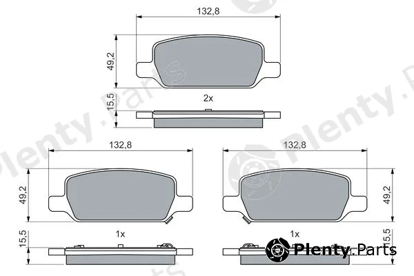 Bosch 0986460086 — Brake Pad Set, disc brake
