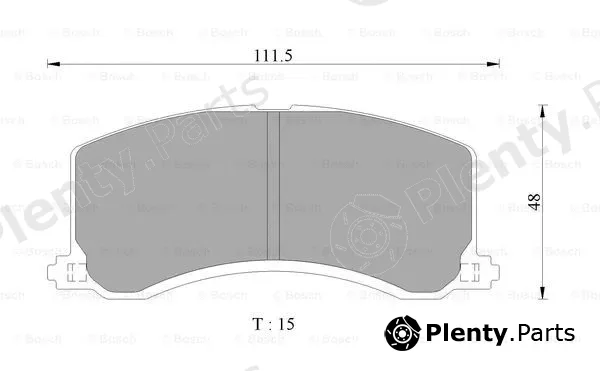 Bosch 0986AB2318 — Brake Pad Set, disc brake