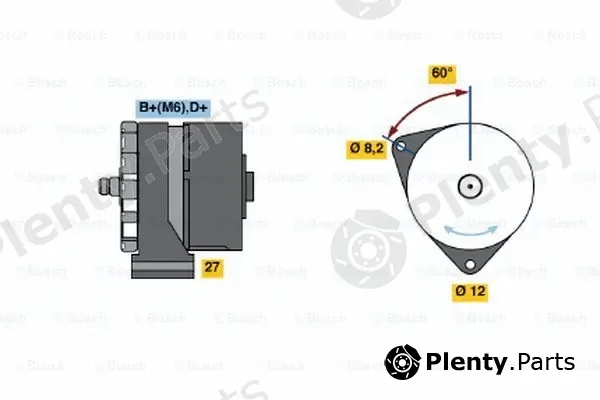 Bosch 0120488102 — Alternator