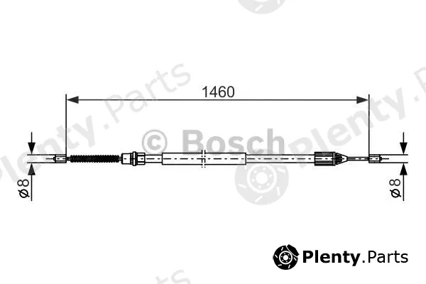 Bosch 1987477646 — Cable Pull, parking brake