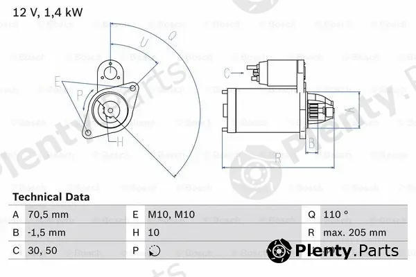 Bosch 0986025960 — Starter
