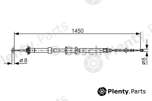Bosch 1987482199 — Cable Pull, parking brake