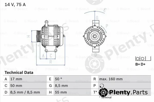 Bosch 0986049081 — Alternator