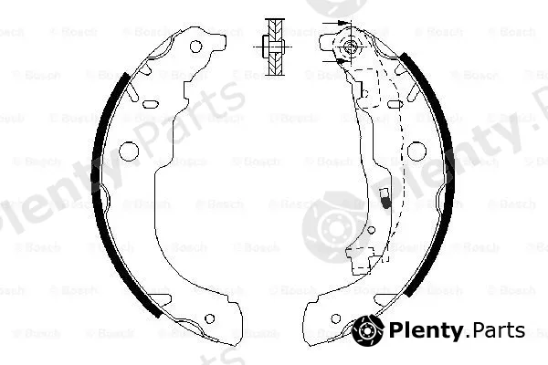 Bosch 0986487721 — Brake Shoe Set