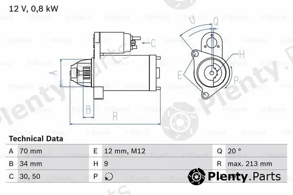 Bosch 0986027060 — Starter ECO