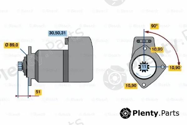 Bosch 0001417056 — Starter
