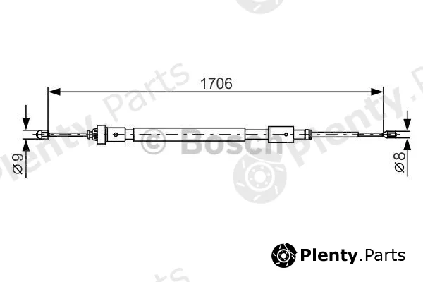 Bosch 1987482316 — Cable Pull, parking brake
