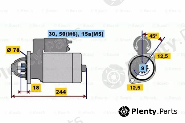 Bosch 0001108080 — Starter