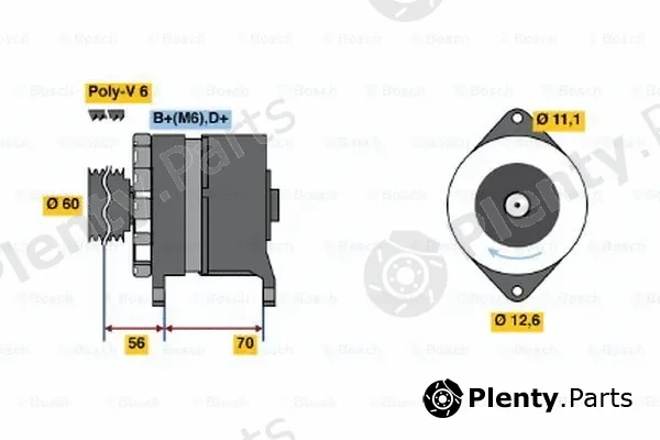 Bosch 0986037140 — Alternator