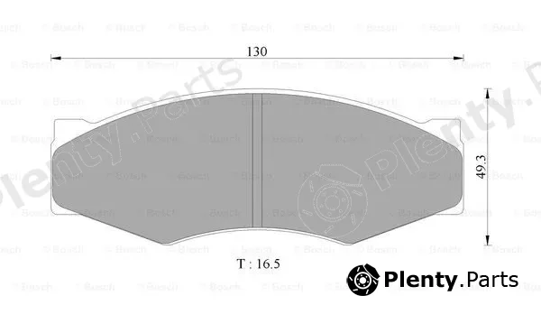 Bosch 0986AB9168 — Brake Pad Set, disc brake
