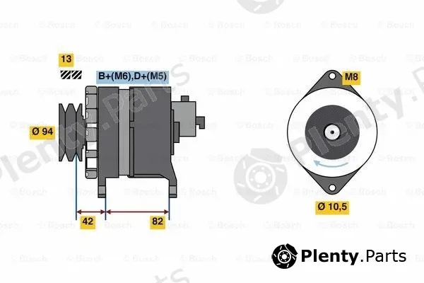 Bosch 0986049850 — Alternator