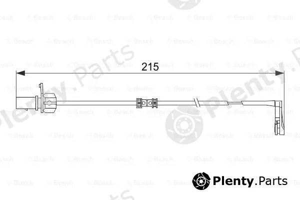 Bosch 1987474489 — Warning Contact, brake pad wear