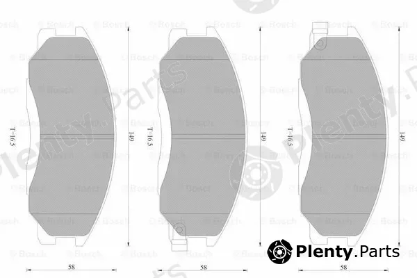 Bosch 0986AB9127 — Brake Pad Set, disc brake