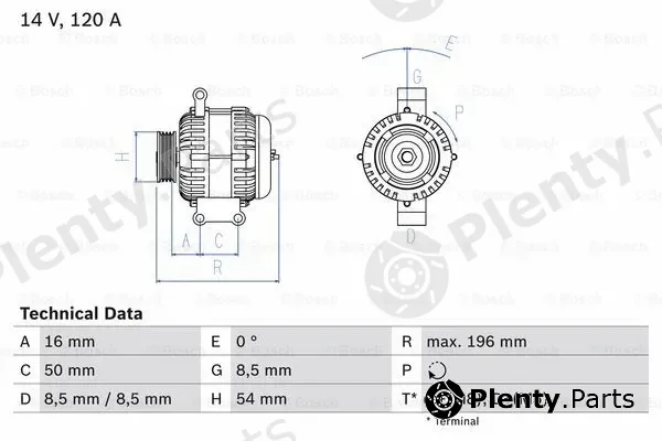 Bosch 0986083180 — Alternator