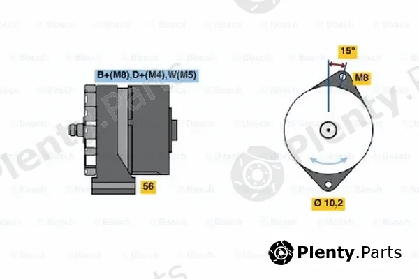Bosch 0120469850 — Alternator
