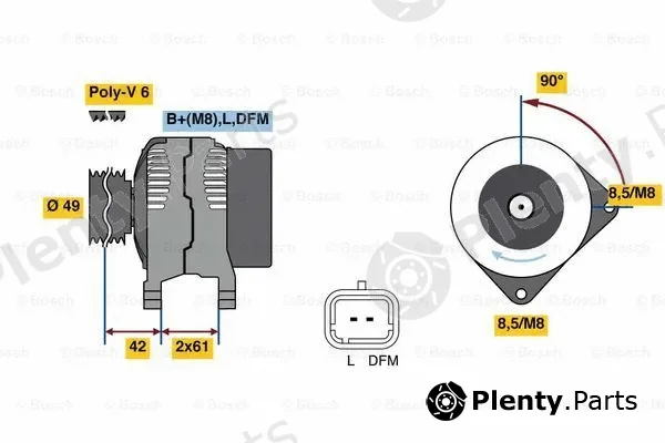 Bosch 0986045110 — Alternator