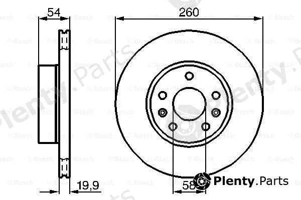 Bosch 0986478218 — Brake Disc