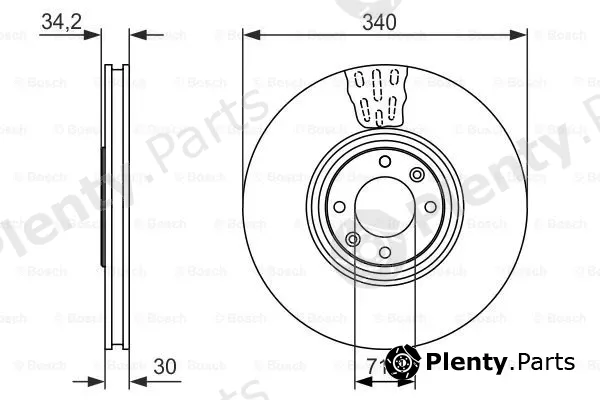 Bosch 0986479093 — Brake Disc