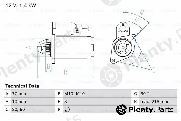 Bosch 0986020411 — Starter