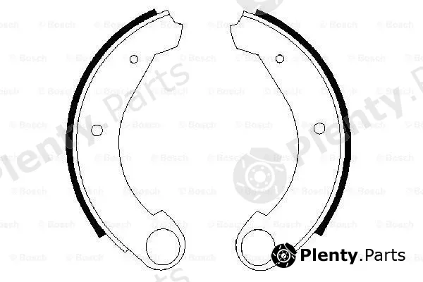 Bosch 0986487322 — Brake Shoe Set