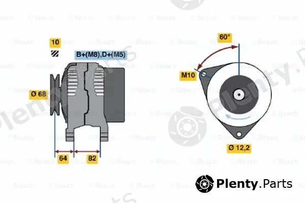 Bosch 0123315502 — Alternator