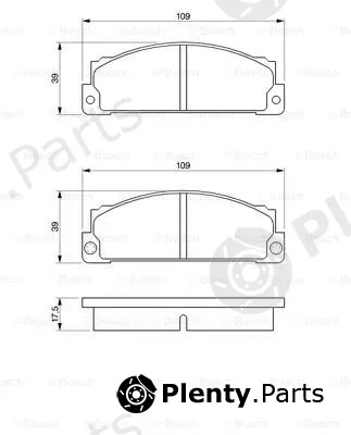 Bosch 0986466471 — Brake Pad Set, disc brake