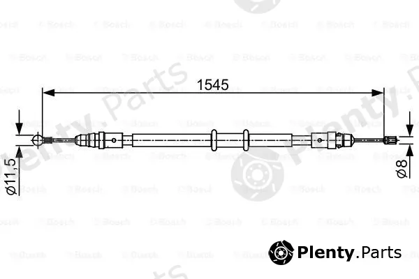 Bosch 1987482551 — Cable Pull, parking brake