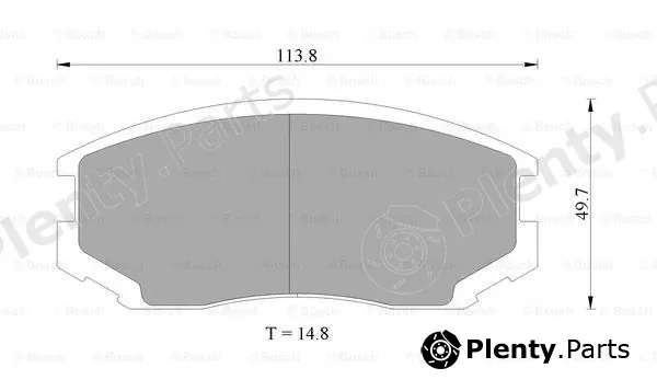 Bosch 0986505693 — Brake Pad Set, disc brake